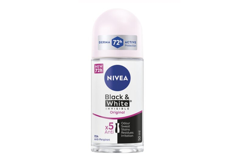 Nivea Black & White Invisible Antiperspirant Roll-On 50ml