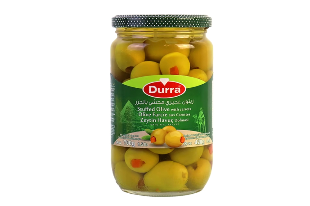 Stuffed olives with carrot