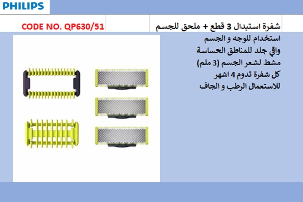 OneBlade Replacement blade QP630/51